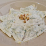 Pansoti con salsa di noce dell'Osteria Maria di Genova